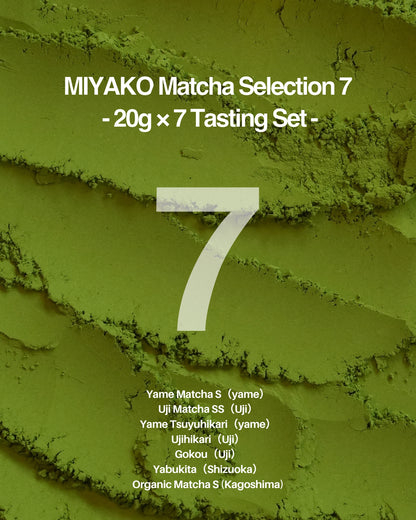 Selección de Matcha MIYAKO 7 – Set de degustación de 20 g × 7